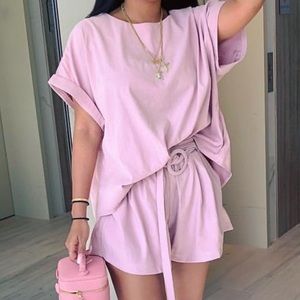 Mina Monroe 2 Piece Set WHITE